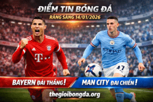 Điểm tin bóng đá rạng sáng ngày 14/01/2026