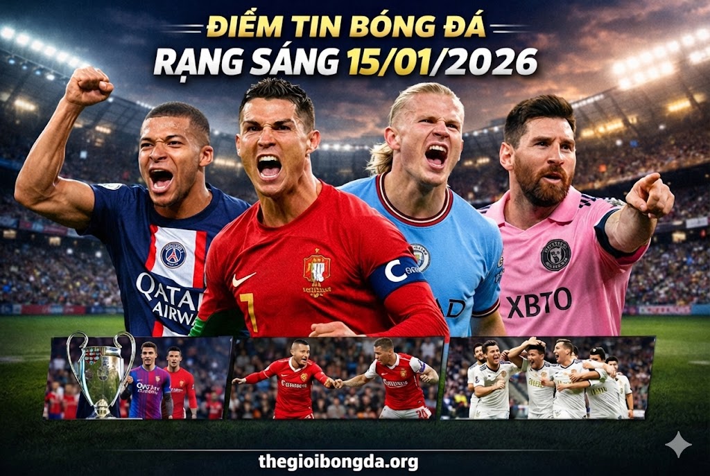Điểm tin bóng đá rạng sáng ngày 15/01/2026