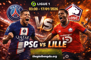 Màn chạm trán PSG vs Lille