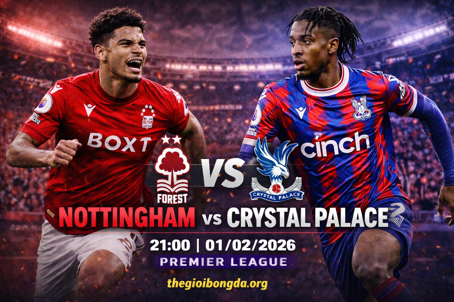 Nottingham vs Crystal Palace