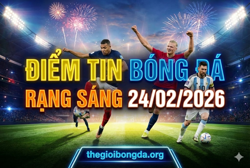 Điểm tin bóng đá rạng sáng ngày 24/02/2026