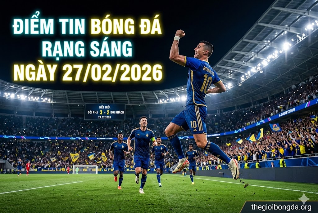 Điểm tin bóng đá rạng sáng ngày 27/02/2026