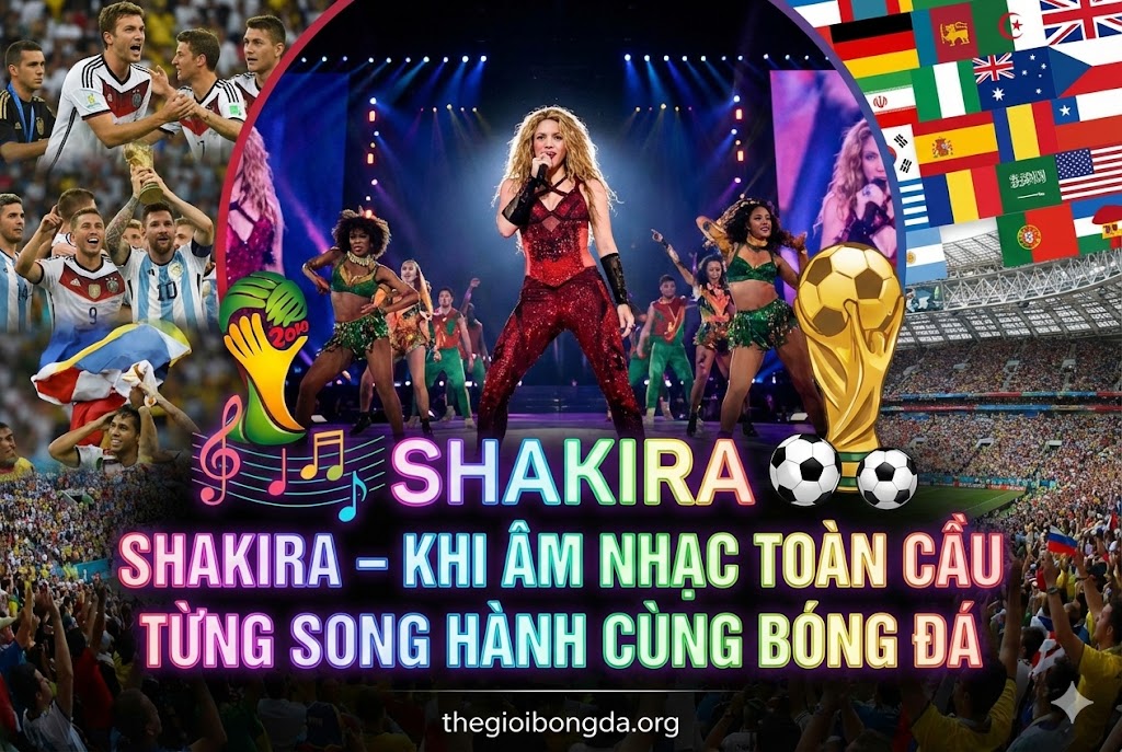 Shakira - Khi âm nhạc toàn cầu từng song hành cùng bóng đá