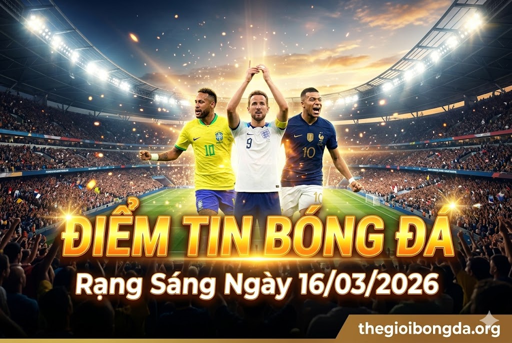 Điểm tin bóng đá rạng sáng ngày 16/03/2026