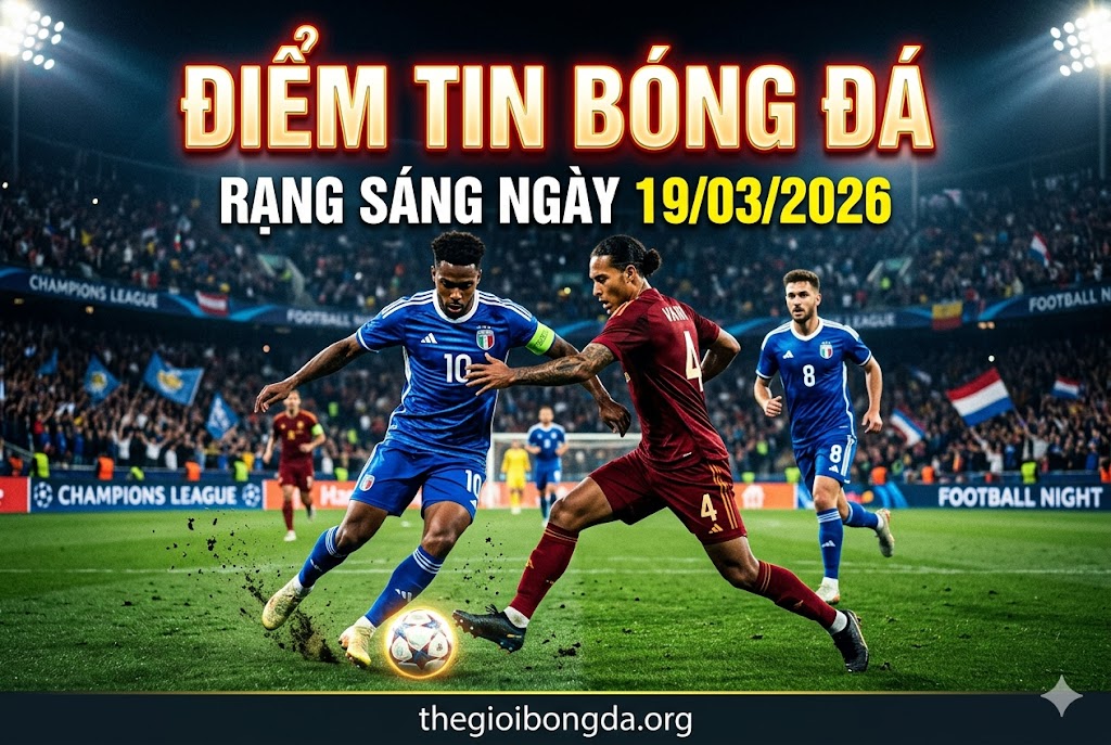 Điểm tin bóng đá rạng sáng ngày 19/03/2026