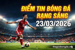 Điểm tin bóng đá rạng sáng ngày 23/03/2026