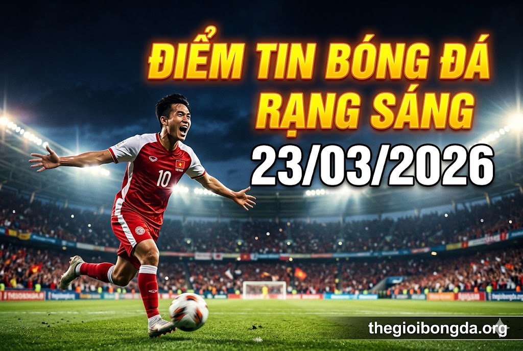 Điểm tin bóng đá rạng sáng ngày 23/03/2026