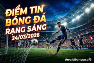 Điểm tin bóng đá rạng sáng ngày 24/03/2026
