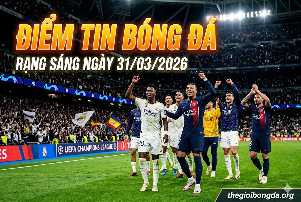 Điểm tin bóng đá sáng ngày 31/03/2026