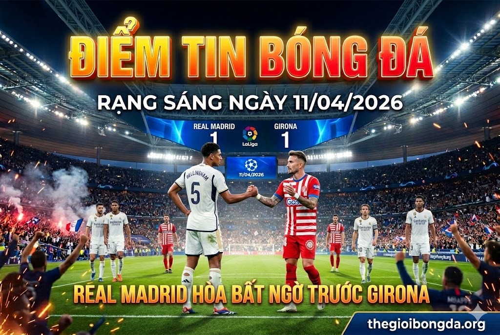 Điểm tin bóng đá rạng sáng ngày 11/04/2026