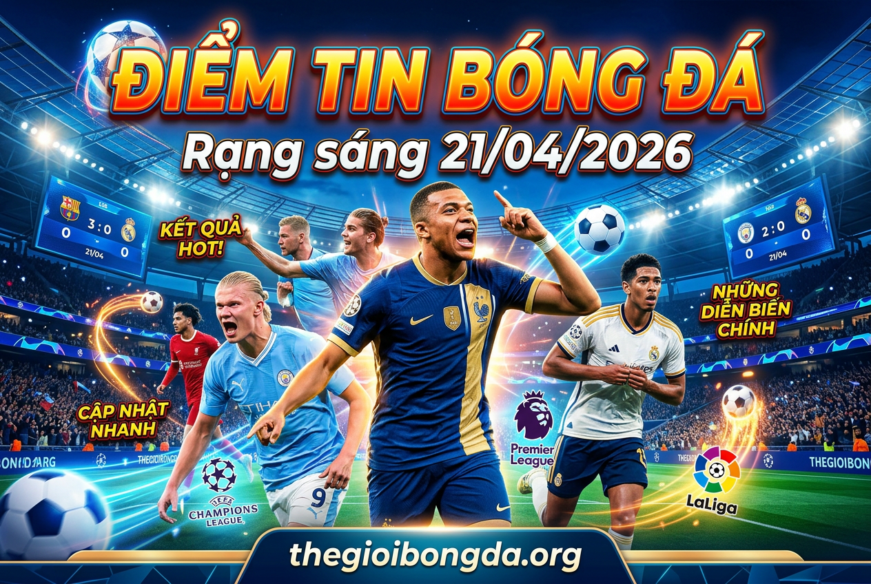 Điểm tin bóng đá rạng sáng ngày 21/04/2026