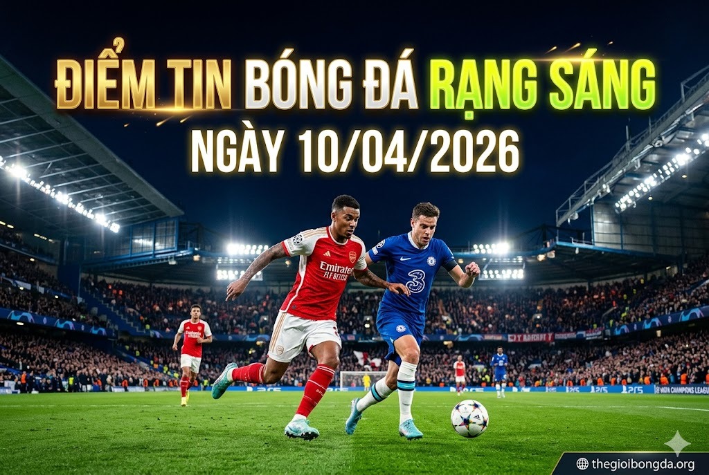 Điểm tin bóng đá rạng sáng ngày 10/04/2026