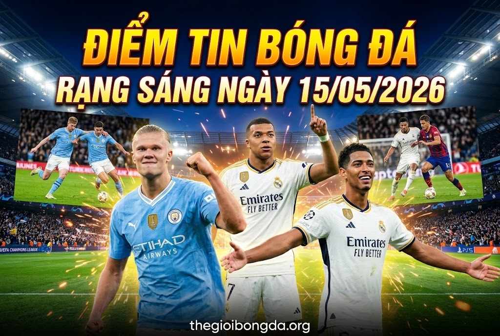 Điểm tin bóng đá rạng sáng 15/05/2026