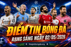 Điểm tin bóng đá rạng sáng ngày 02/05/2026