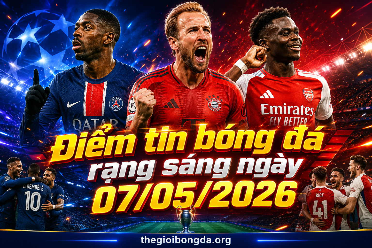 Điểm tin bóng đá rạng sáng ngày 07/05/2026