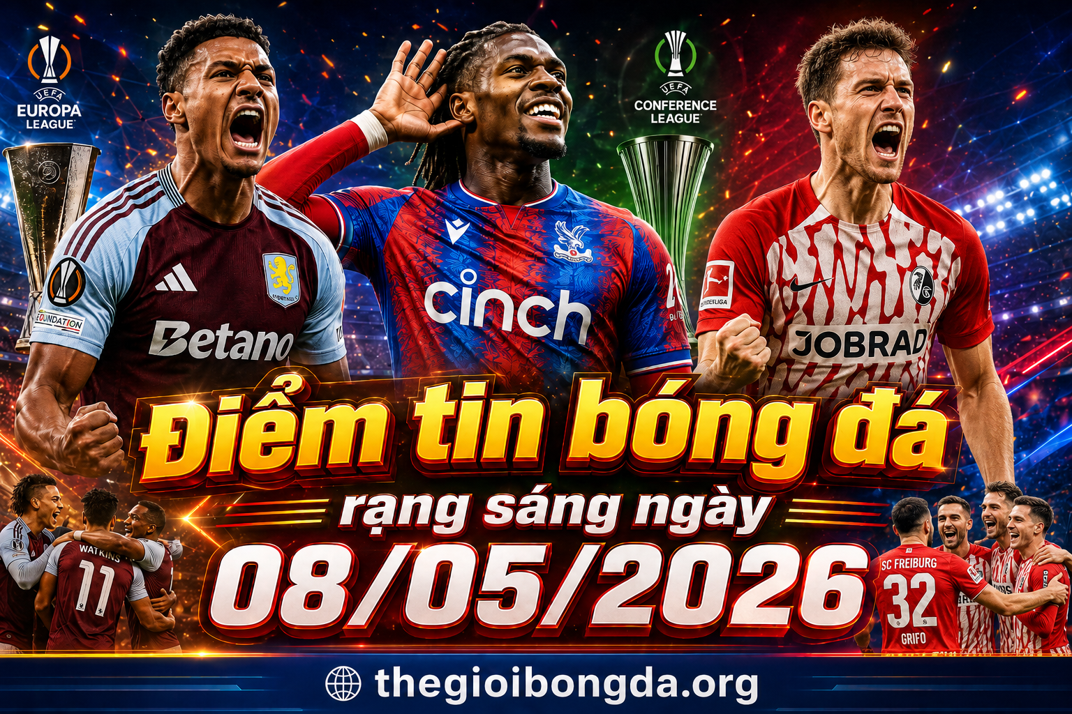 Điểm tin bóng đá rạng sáng ngày 08/05/2026