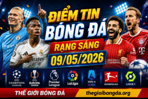 Điểm tin bóng đá rạng sáng ngày 09/05/2026