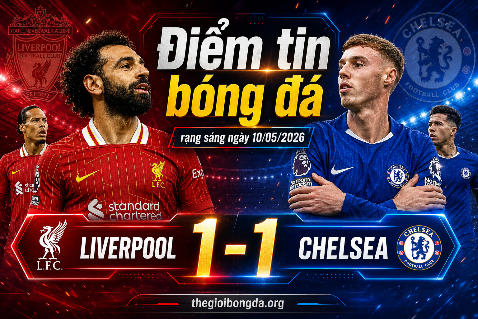 Điểm tin bóng đá rạng sáng ngày 10/05/2026
