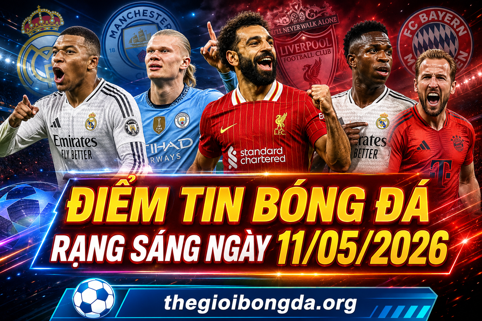Điểm tin bóng đá rạng sáng ngày 11/05/2026
