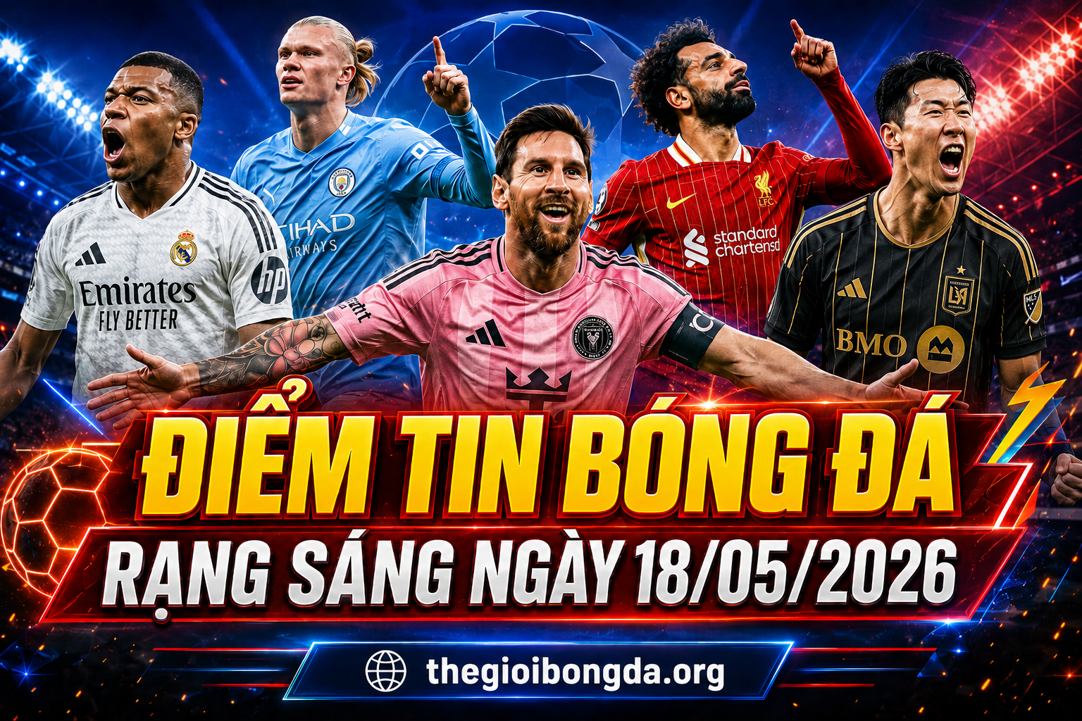 Điểm tin bóng đá rạng sáng ngày 18/05/2026
