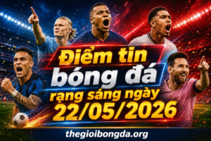 Điểm tin bóng đá rạng sáng ngày 22/05/2026