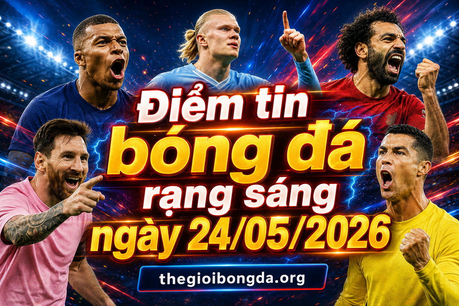 Điểm tin bóng đá rạng sáng ngày 24/05/2026