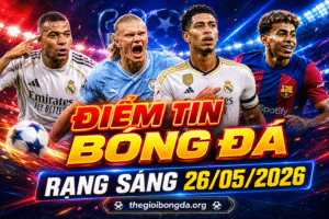Điểm tin bóng đá rạng sáng ngày 26/05/2026