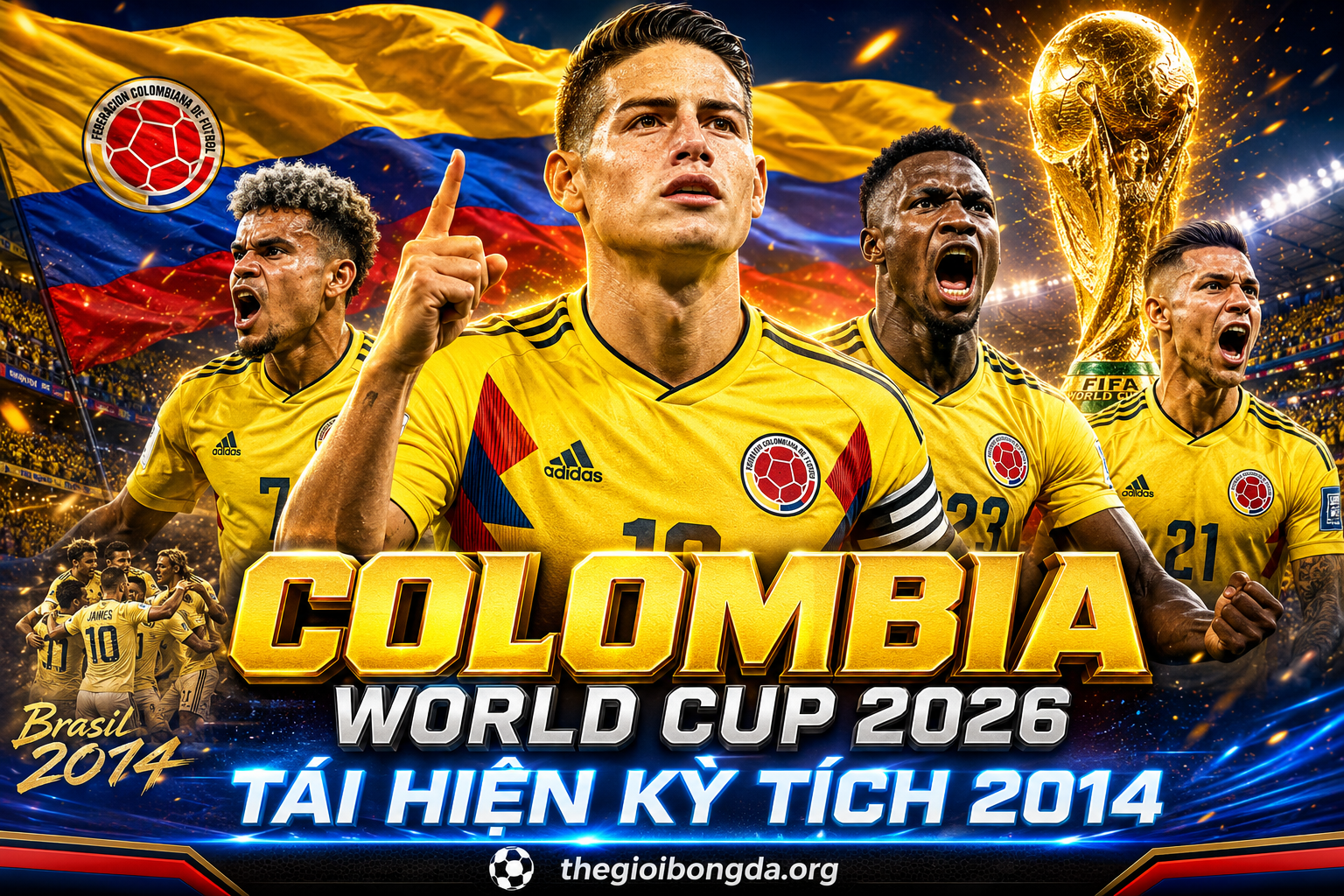Colombia World Cup 2026: Tái hiện kỳ tích 2014