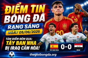 Điểm tin bóng đá rạng sáng ngày 05/06/2026