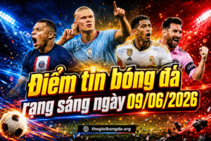 Điểm tin bóng đá rạng sáng ngày 09/06/2026