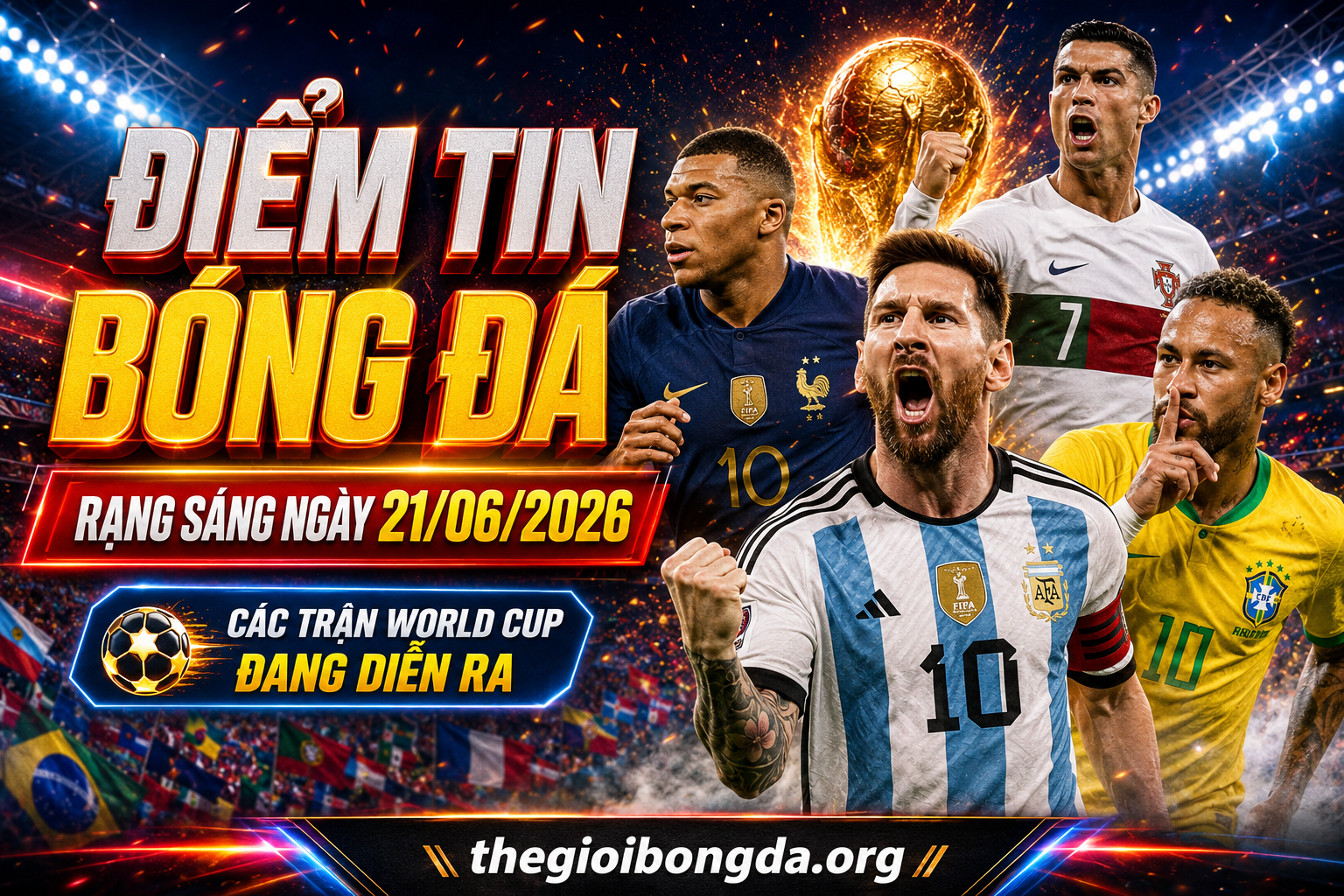 Điểm tin bóng đá rạng sáng ngày 21/06/2026