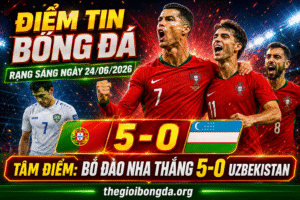 Điểm tin bóng đá rạng sáng ngày 24/06/2026