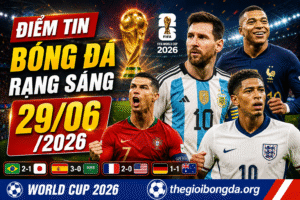 Điểm tin bóng đá 29/06/2026