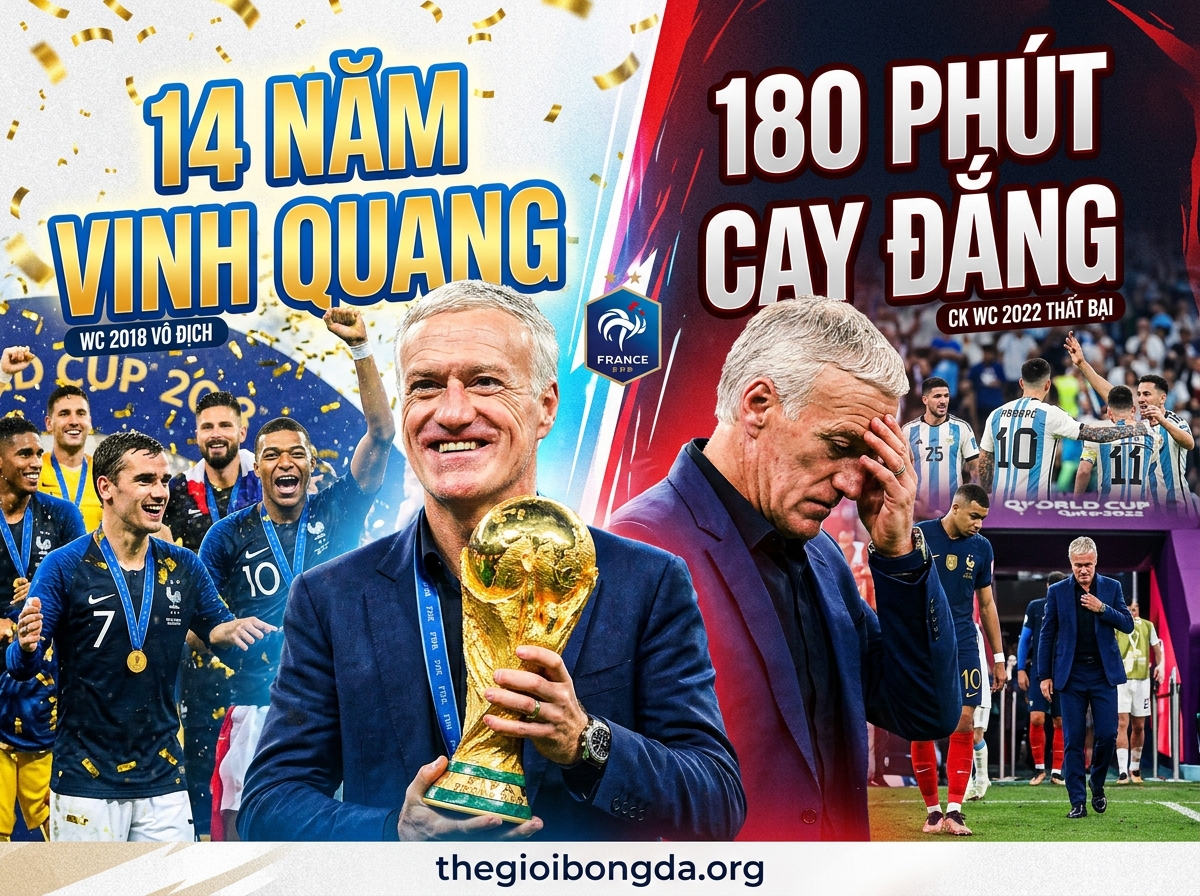 14 năm huy hoàng, 180 phút đắng cay của Didier Deschamps