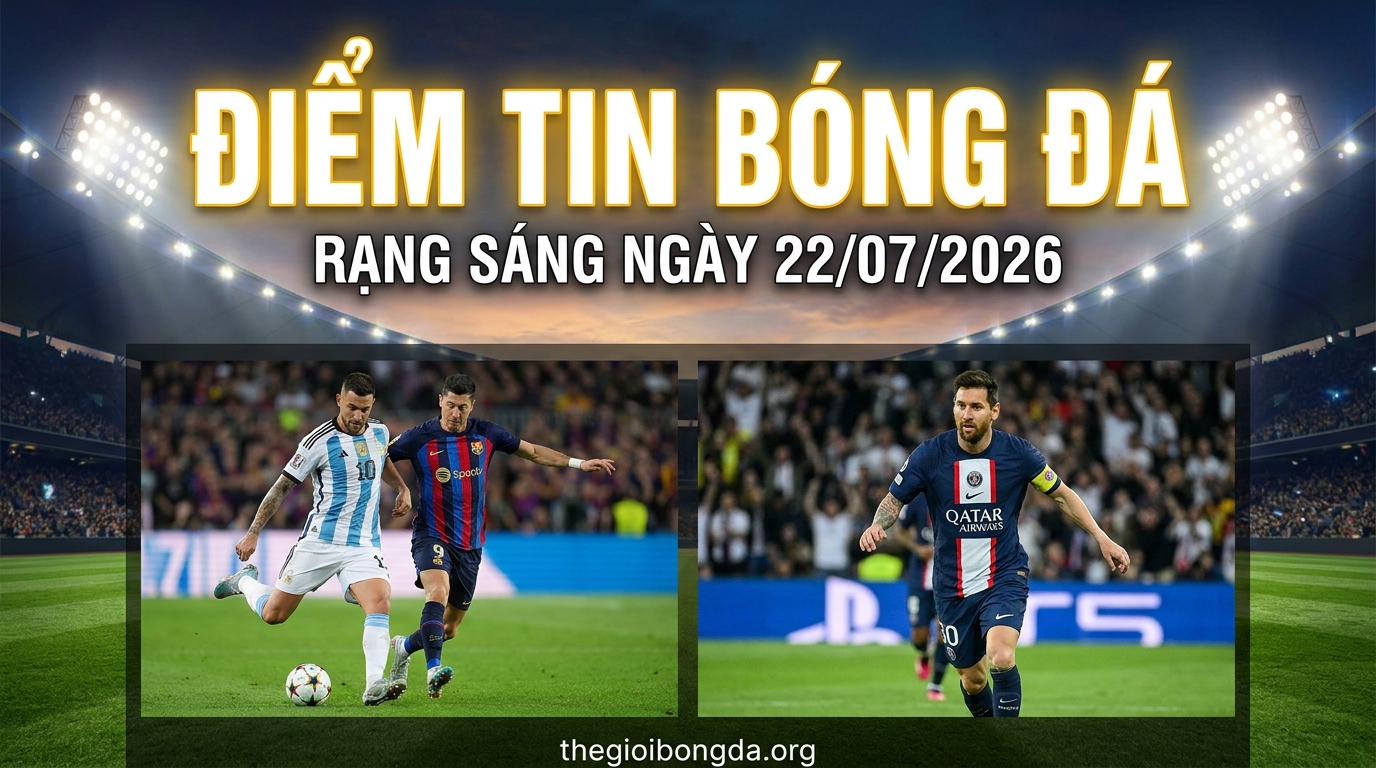 Điểm tin bóng đá rạng sáng ngày 22072026