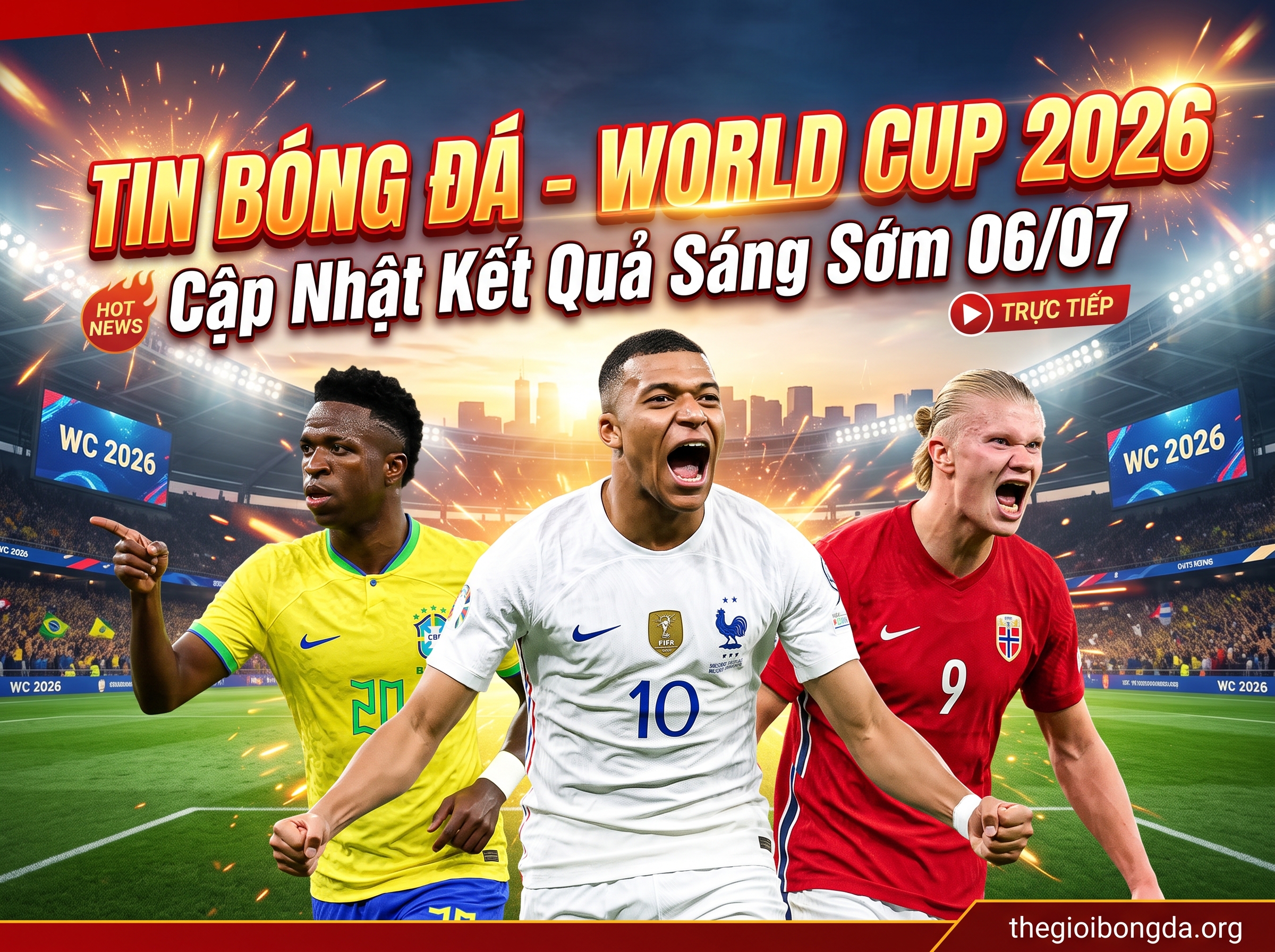 Điểm tin bóng đá rạng sáng ngày 06/07/2026