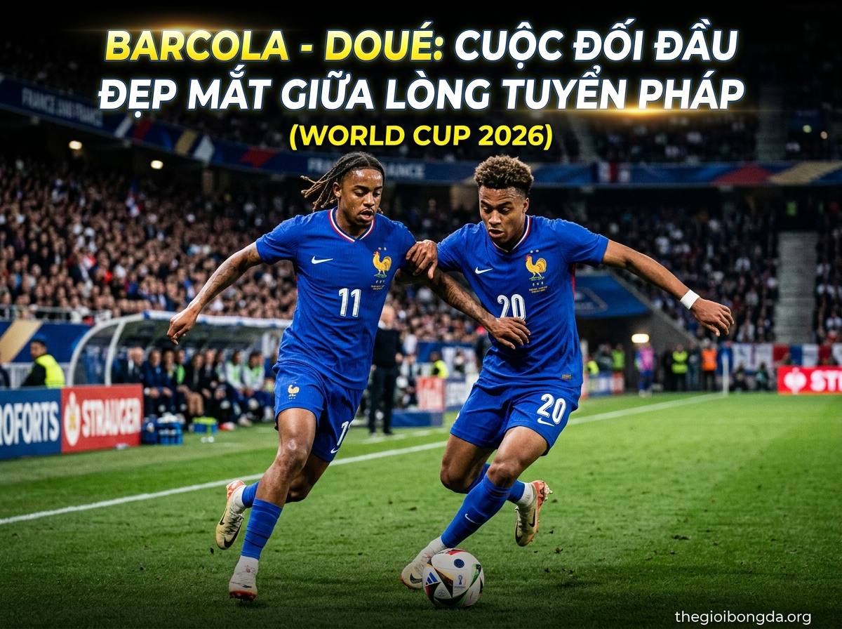 Barcola - Doue: Cuộc chiến đẹp trong lòng tuyển Pháp