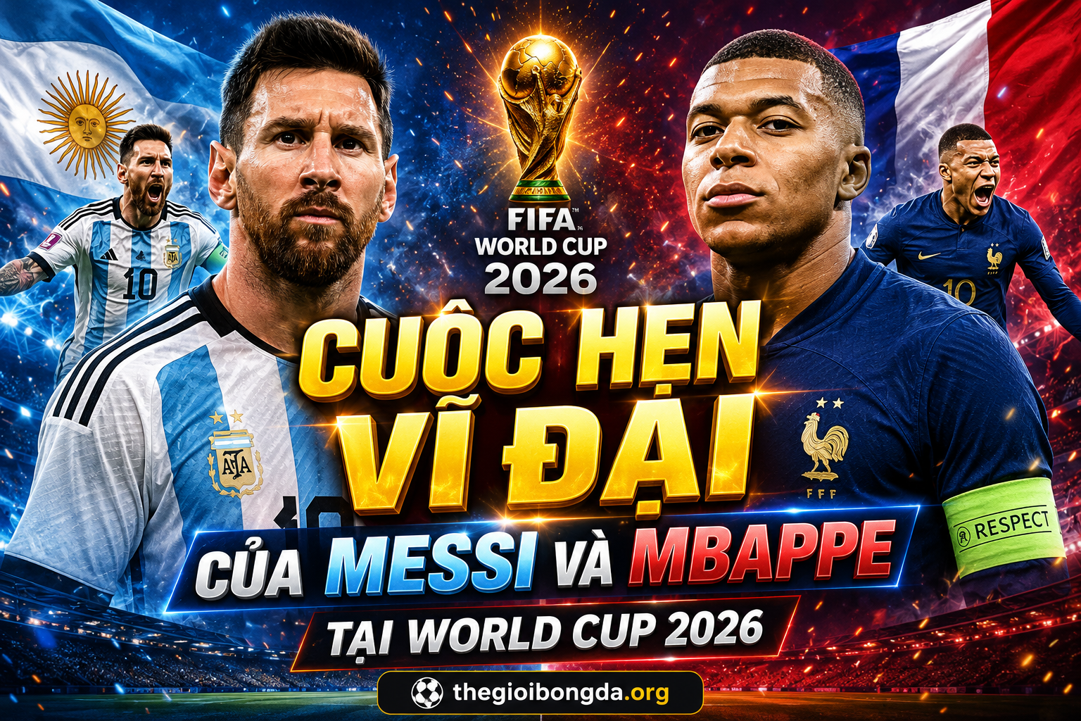 Cuộc hẹn vĩ đại của Messi và Mbappe