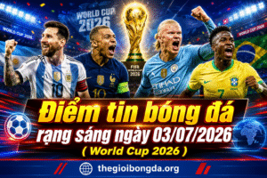 Điểm tin bóng đá rạng sáng ngày 03/07/2026