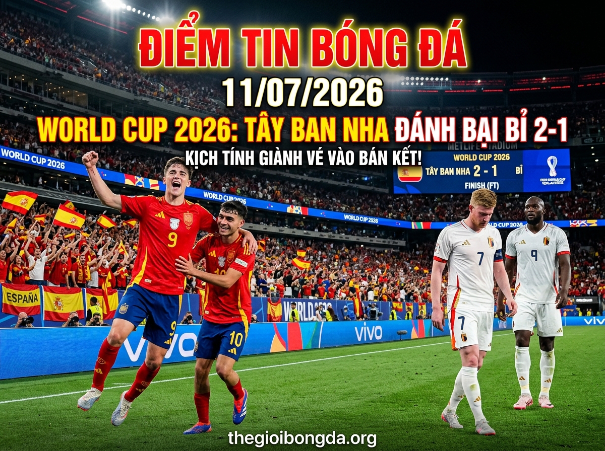 Điểm tin bóng đá rạng sáng ngày 11/07/2026