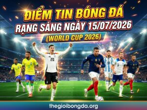 Điểm tin bóng đá rạng sáng ngày 15/07/2026
