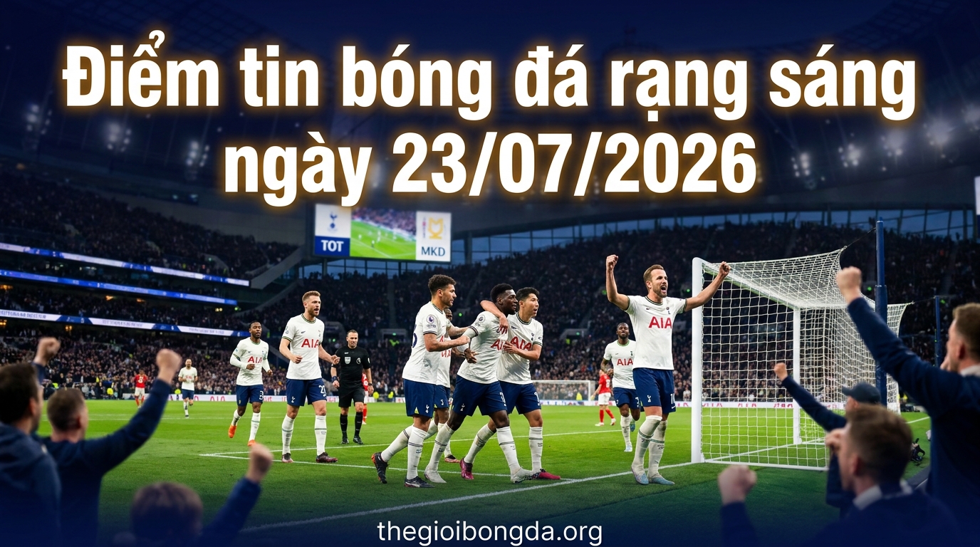 Điểm tin bóng đá rạng sáng ngày 23/07/2026