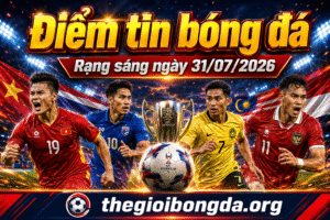 Điểm tin bóng đá rạng sáng ngày 31/07/2026