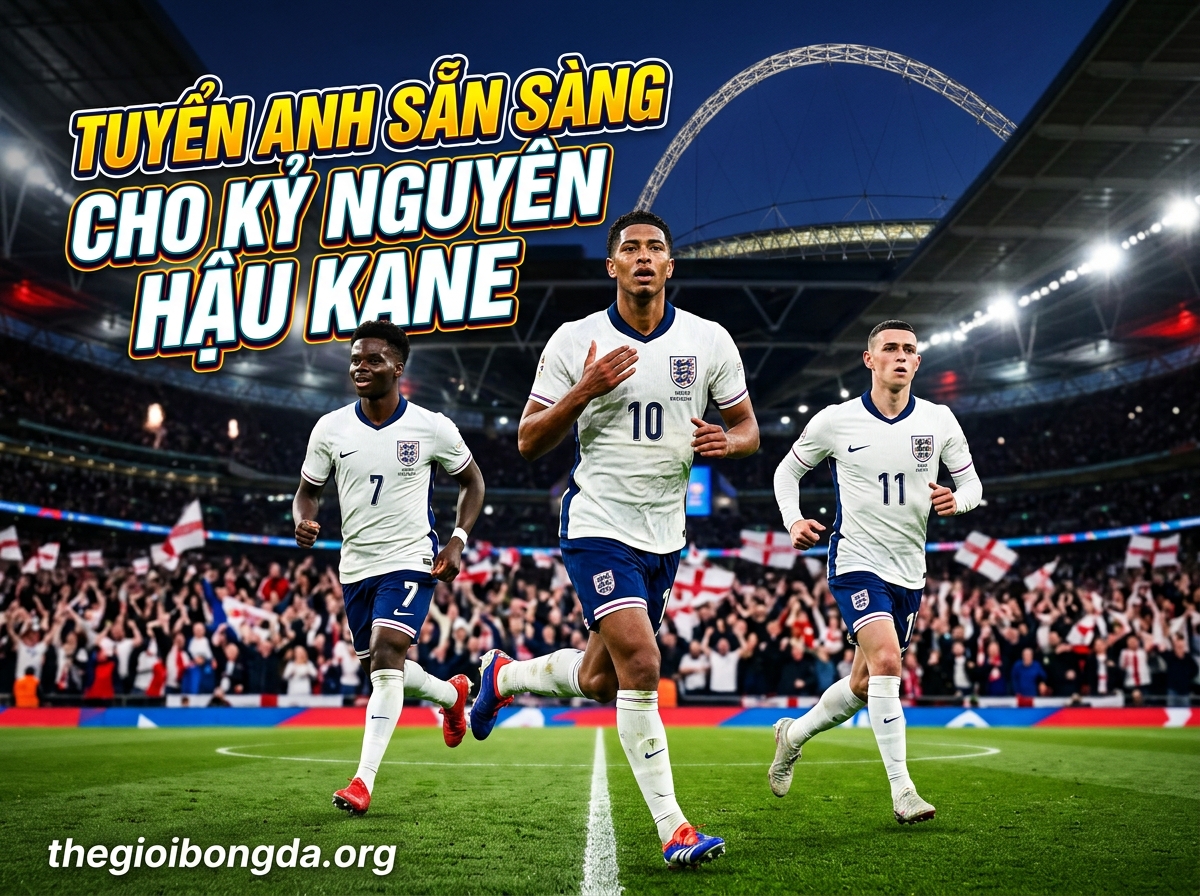 ĐT Anh sẵn sàng cho kỷ nguyên không cần Kane