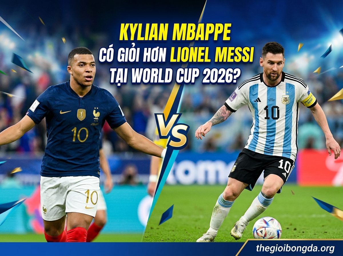 Kylian Mbappe hay hơn Lionel Messi tại World Cup 2026?