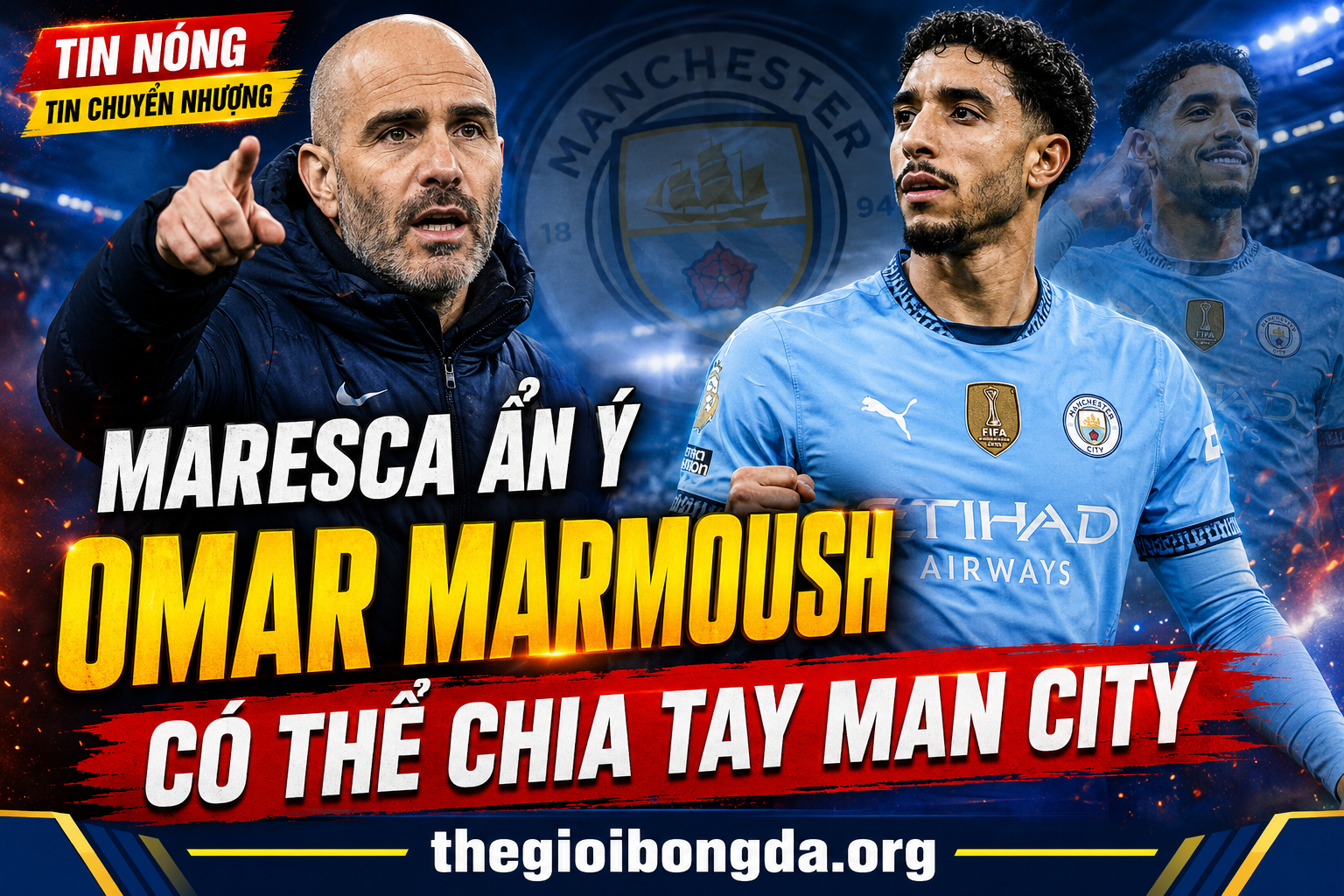 Maresca ẩn ý Omar Marmoush có thể chia tay Man City