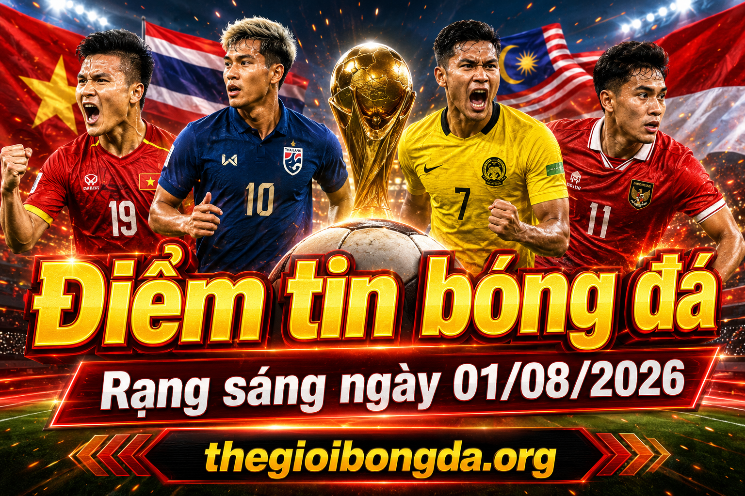Điểm tin bóng đá rạng sáng ngày 01/08/2026