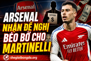 Arsenal nhận đề nghị béo bở cho Martinelli