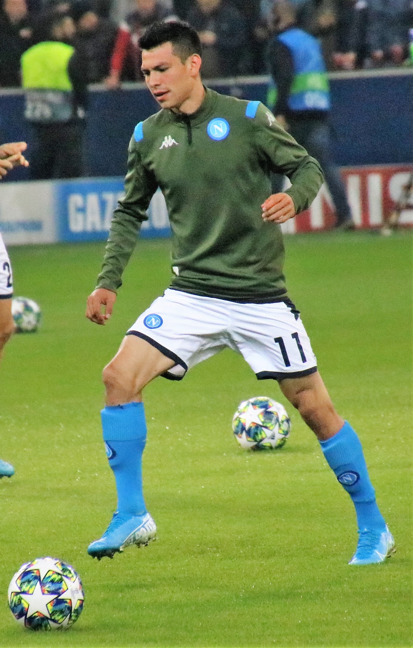 Hirving Lozano trong màu áo Napoli trước khi chuyển sang MLS