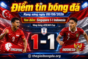 Điểm tin bóng đá rạng sáng ngày 08/08/2026